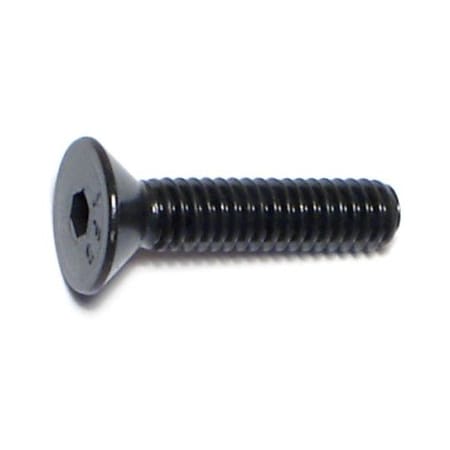 Midwest Fastener #8-32 Socket Head Cap Screw, Flat Head, Plain Steel, 3/4 in Length, 15 PK 67523